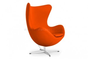 fauteuil oeuf jacobsen original orange